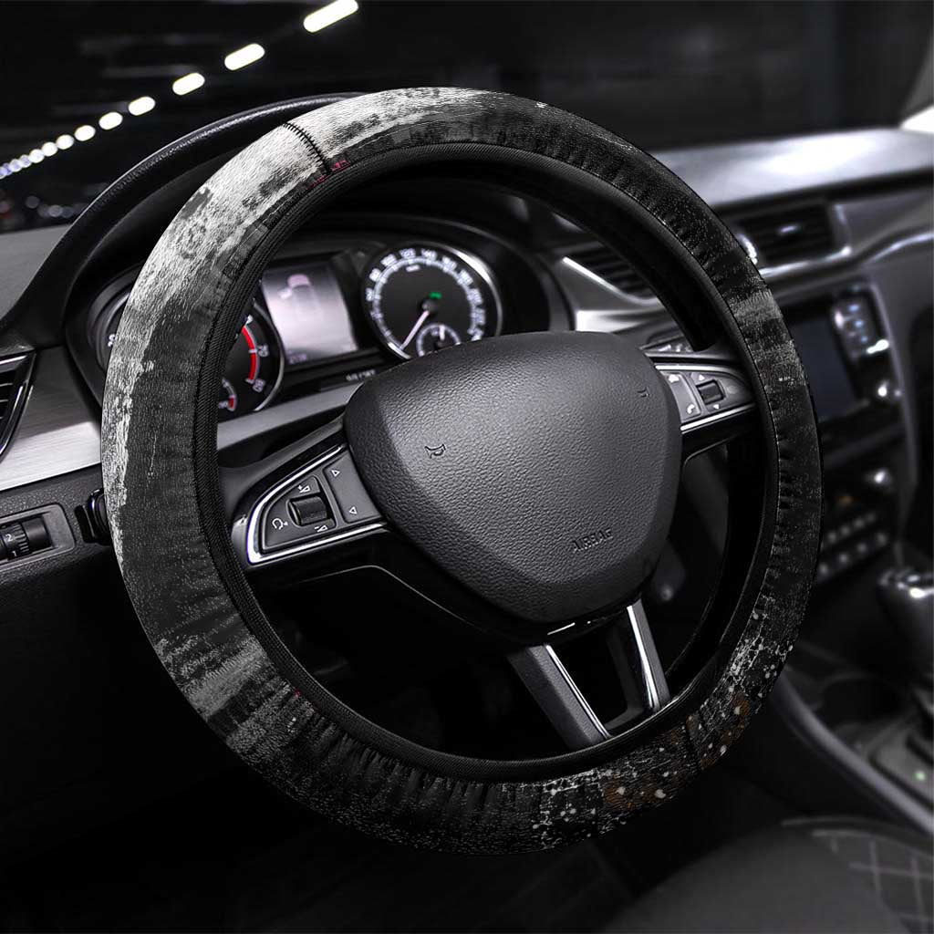 Boombox Breakdancer Steering Wheel Cover with Grafiti Art and Grunge Street Hip Hop Style - Wonder Print Shop