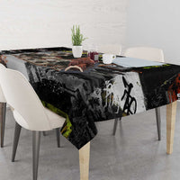 Boombox Breakdancer Tablecloth with Grafiti Art and Grunge Street Hip Hop Style - Wonder Print Shop