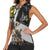 Boombox Breakdancer Women Sleeveless Polo Shirt with Grafiti Art and Grunge Street Hip Hop Style - Wonder Print Shop