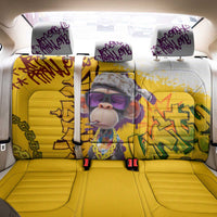 Graffiti Monkey Back Car Seat Cover with Hip Hop Sunglasses and Gold Chain Design - Wonder Print Shop
