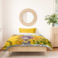 Graffiti Monkey Bedding Set with Hip Hop Sunglasses and Gold Chain Design - Wonder Print Shop