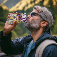 Graffiti Monkey 4 in 1 Can Cooler Tumbler with Hip Hop Sunglasses and Gold Chain Design - Wonder Print Shop