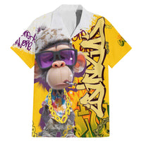 Graffiti Monkey Family Matching Mermaid Dress and Hawaiian Shirt with Hip Hop Sunglasses and Gold Chain Design - Wonder Print Shop