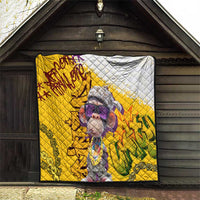 Graffiti Monkey Quilt with Hip Hop Sunglasses and Gold Chain Design - Wonder Print Shop