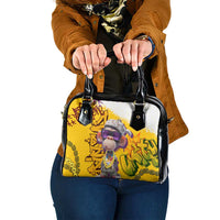 Graffiti Monkey Shoulder Handbag with Hip Hop Sunglasses and Gold Chain Design - Wonder Print Shop