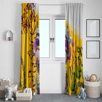 Graffiti Monkey Window Curtain with Hip Hop Sunglasses and Gold Chain Design - Wonder Print Shop