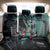 Street Art Liberty Back Car Seat Cover with Graffiti Print and Cartoon Statue of Liberty - Wonder Print Shop