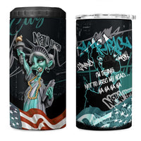Street Art Liberty 4 in 1 Can Cooler Tumbler with Graffiti Print and Cartoon Statue of Liberty - Wonder Print Shop