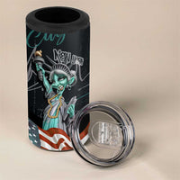 Street Art Liberty 4 in 1 Can Cooler Tumbler with Graffiti Print and Cartoon Statue of Liberty - Wonder Print Shop