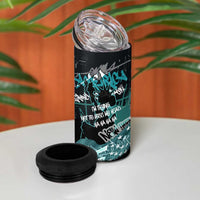 Street Art Liberty 4 in 1 Can Cooler Tumbler with Graffiti Print and Cartoon Statue of Liberty - Wonder Print Shop