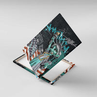 Street Art Liberty Canvas Wall Art with Graffiti Print and Cartoon Statue of Liberty - Wonder Print Shop