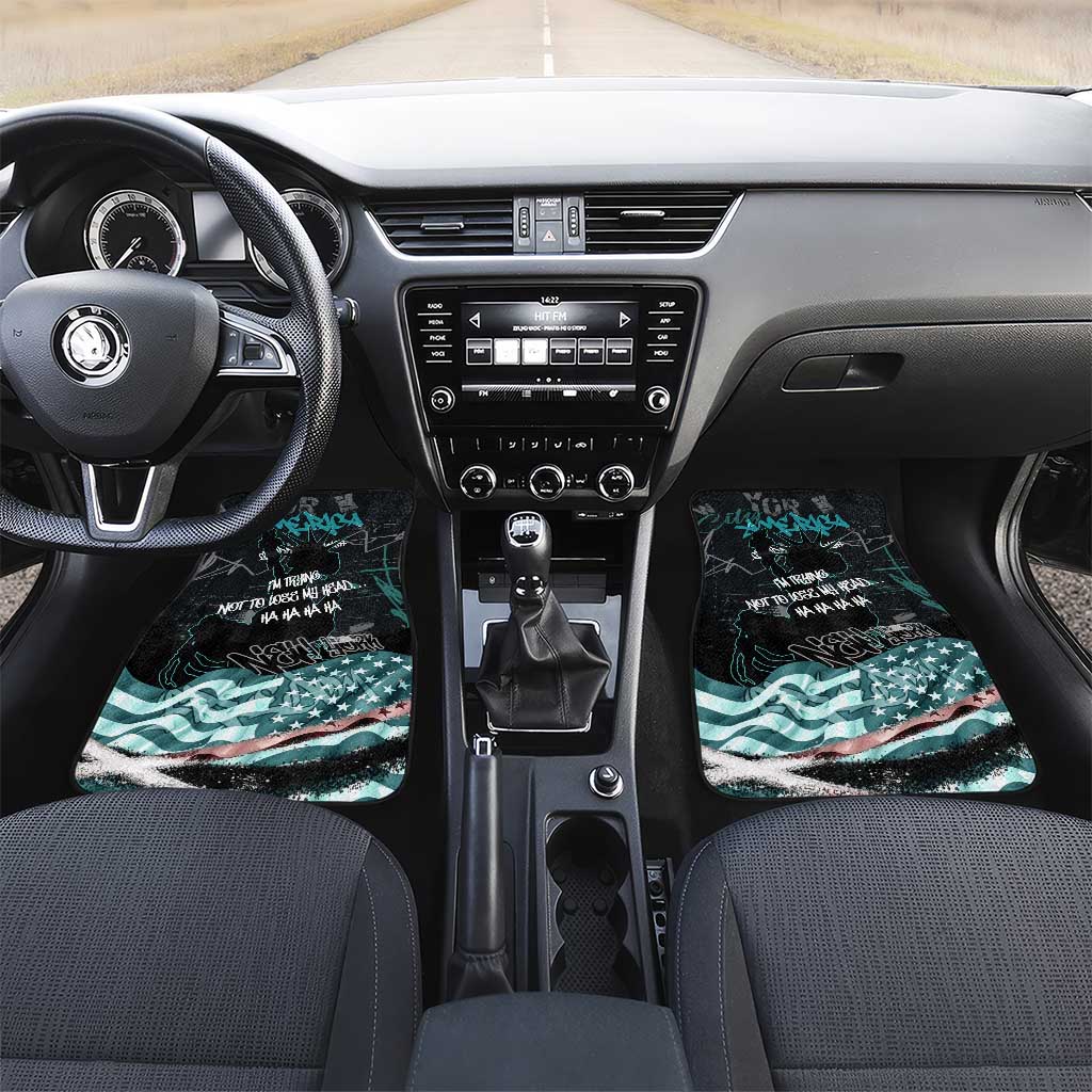 Street Art Liberty Car Mats with Graffiti Print and Cartoon Statue of Liberty - Wonder Print Shop