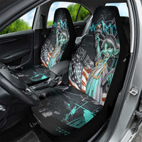 Street Art Liberty Car Seat Cover with Graffiti Print and Cartoon Statue of Liberty - Wonder Print Shop