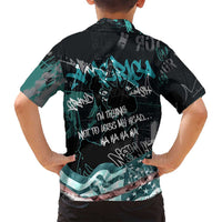 Street Art Liberty Family Matching Puletasi and Hawaiian Shirt with Graffiti Print and Cartoon Statue of Liberty - Wonder Print Shop