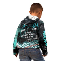 Street Art Liberty Kid Hoodie with Graffiti Print and Cartoon Statue of Liberty - Wonder Print Shop