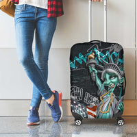 Street Art Liberty Luggage Cover with Graffiti Print and Cartoon Statue of Liberty - Wonder Print Shop