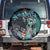 Street Art Liberty Spare Tire Cover with Graffiti Print and Cartoon Statue of Liberty - Wonder Print Shop