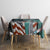Street Art Liberty Tablecloth with Graffiti Print and Cartoon Statue of Liberty - Wonder Print Shop