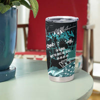 Street Art Liberty Tumbler Cup with Graffiti Print and Cartoon Statue of Liberty - Wonder Print Shop