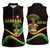 Senegal Tribal Pattern Women Sleeveless Polo Shirt Baobab Character and Red Yellow Green Flag Theme Design - Wonder Print Shop