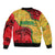 Senegal Bomber Jacket with Baobab Tree and African Tribal Pattern Design - Wonder Print Shop