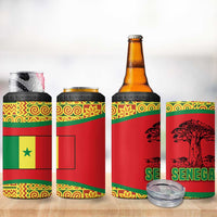 Senegal 4 in 1 Can Cooler Tumbler with Baobab Tree and African Tribal Pattern Design - Wonder Print Shop