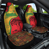 Senegal Car Seat Cover with Baobab Tree and African Tribal Pattern Design - Wonder Print Shop