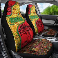 Senegal Car Seat Cover with Baobab Tree and African Tribal Pattern Design - Wonder Print Shop