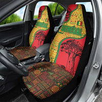 Senegal Car Seat Cover with Baobab Tree and African Tribal Pattern Design - Wonder Print Shop