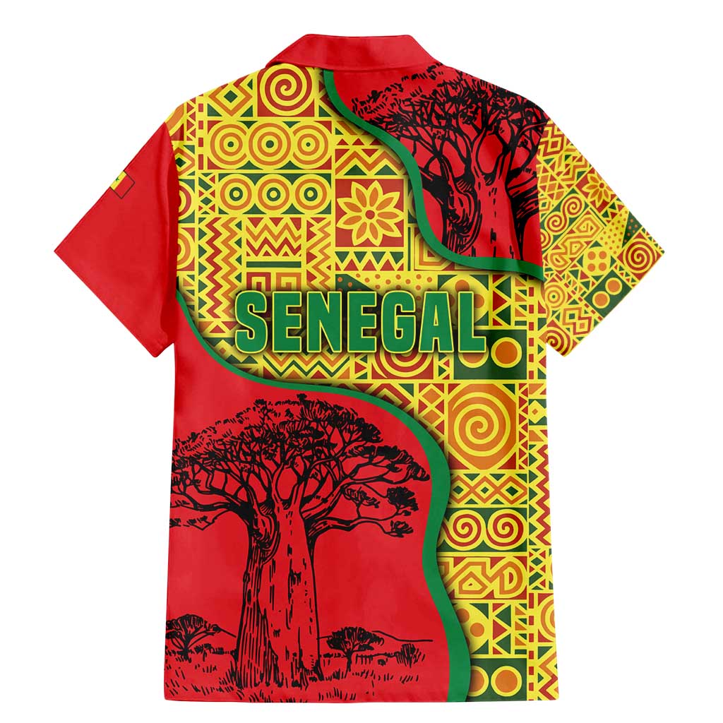 Senegal Family Matching Mermaid Dress and Hawaiian Shirt with Baobab Tree and African Tribal Pattern Design - Wonder Print Shop