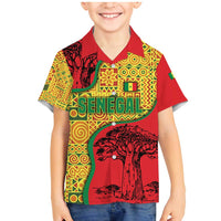 Senegal Family Matching Mermaid Dress and Hawaiian Shirt with Baobab Tree and African Tribal Pattern Design - Wonder Print Shop