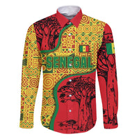 Senegal Family Matching Tank Maxi Dress and Hawaiian Shirt with Baobab Tree and African Tribal Pattern Design - Wonder Print Shop