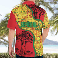 Senegal Hawaiian Shirt with Baobab Tree and African Tribal Pattern Design - Wonder Print Shop
