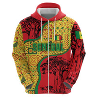 Senegal Hoodie with Baobab Tree and African Tribal Pattern Design - Wonder Print Shop