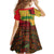 Senegal Kid Short Sleeve Dress with Baobab Tree and African Tribal Pattern Design - Wonder Print Shop