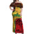 Senegal Off Shoulder Maxi Dress with Baobab Tree and African Tribal Pattern Design - Wonder Print Shop