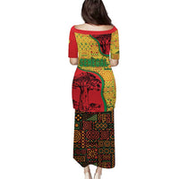 Senegal Puletasi with Baobab Tree and African Tribal Pattern Design - Wonder Print Shop