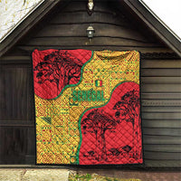 Senegal Quilt with Baobab Tree and African Tribal Pattern Design - Wonder Print Shop