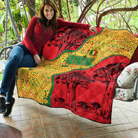 Senegal Quilt with Baobab Tree and African Tribal Pattern Design - Wonder Print Shop