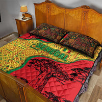 Senegal Quilt Bed Set with Baobab Tree and African Tribal Pattern Design - Wonder Print Shop