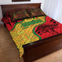 Senegal Quilt Bed Set with Baobab Tree and African Tribal Pattern Design - Wonder Print Shop
