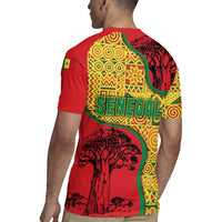 Senegal Rugby Jersey with Baobab Tree and African Tribal Pattern Design - Wonder Print Shop