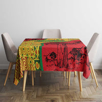 Senegal Tablecloth with Baobab Tree and African Tribal Pattern Design - Wonder Print Shop