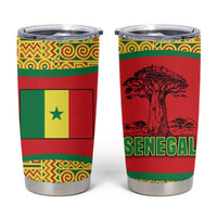 Senegal Tumbler Cup with Baobab Tree and African Tribal Pattern Design - Wonder Print Shop