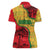 Senegal Women Polo Shirt with Baobab Tree and African Tribal Pattern Design - Wonder Print Shop