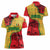 Senegal Women Polo Shirt with Baobab Tree and African Tribal Pattern Design - Wonder Print Shop