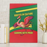 Senegal Canvas Wall Art with Flamingo Design and Rooted in Culture Slogan - Wonder Print Shop