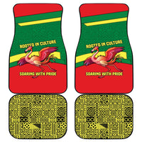 Senegal Car Mats with Flamingo Design and Rooted in Culture Slogan - Wonder Print Shop