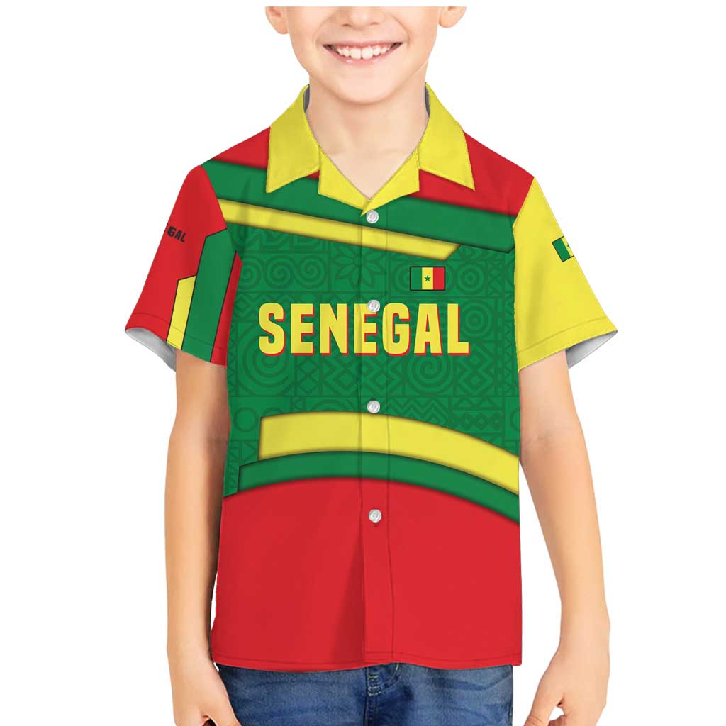 Senegal Family Matching Mermaid Dress and Hawaiian Shirt with Flamingo Design and Rooted in Culture Slogan - Wonder Print Shop