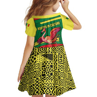 Senegal Family Matching Off Shoulder Maxi Dress and Hawaiian Shirt with Flamingo Design and Rooted in Culture Slogan - Wonder Print Shop